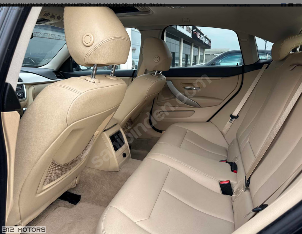 BMW 418i HATASIZ BOYASIZ TRAMERSİZ 145.000 KM ORJ. NBT E. BAGAJ